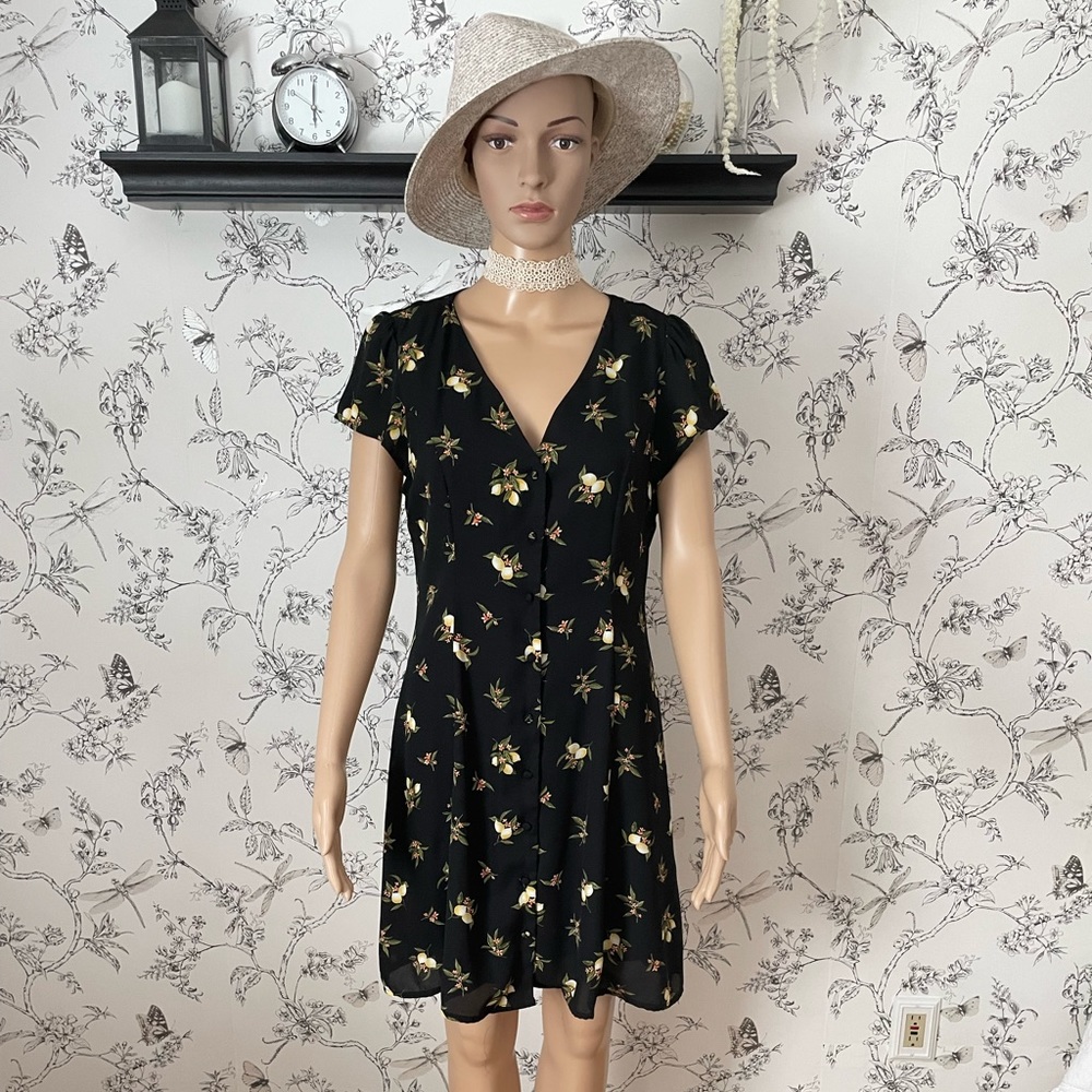 Little Black Lemon Dress